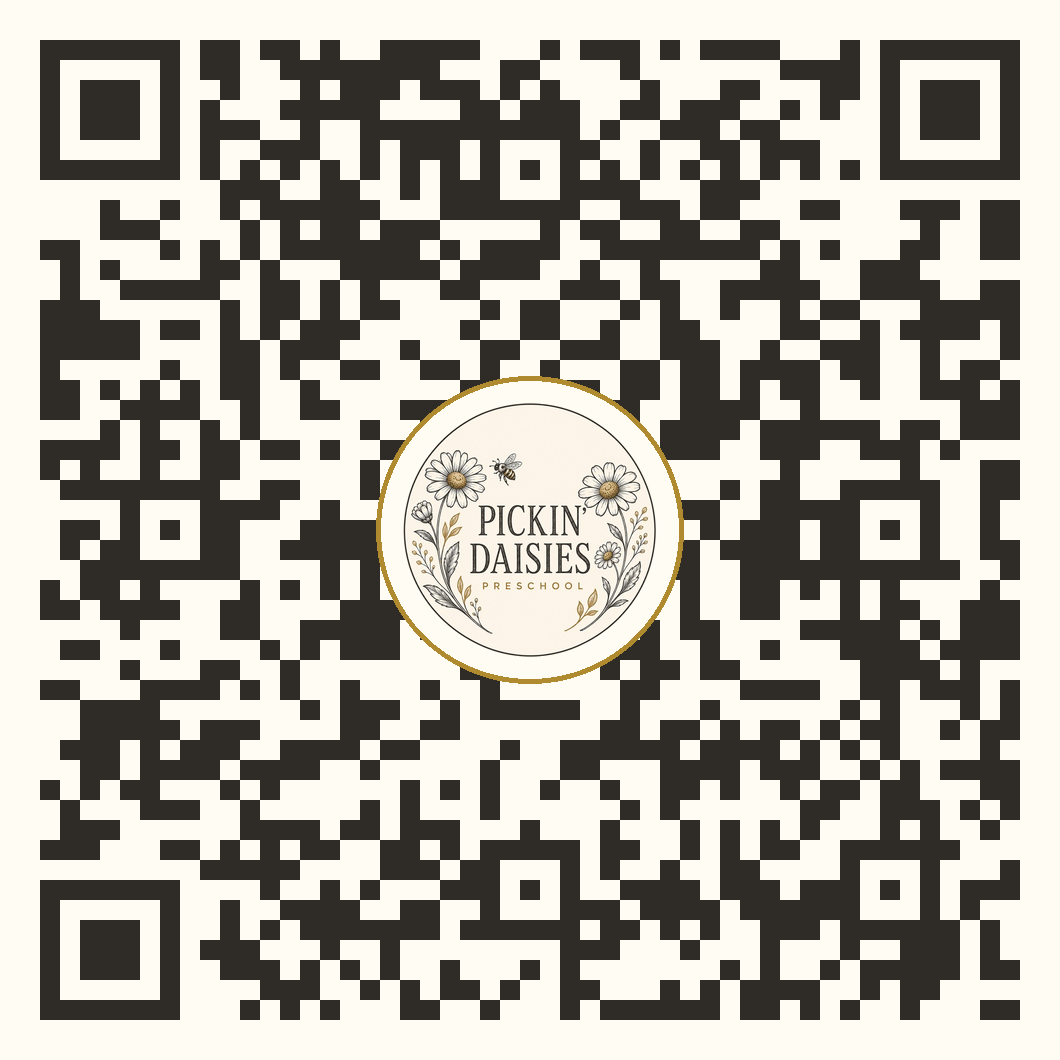 QR code that opens pickindaisiespreschool.com/card